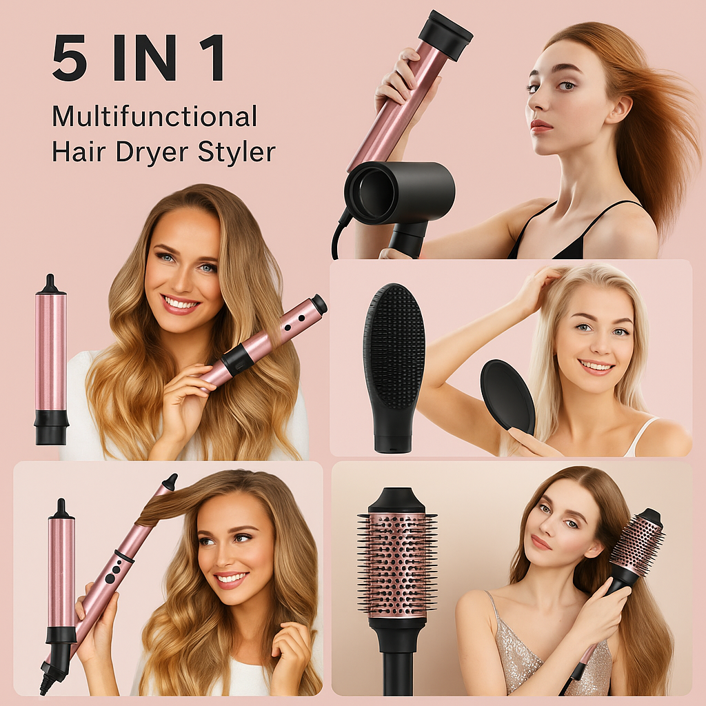 Brightup 5 in 1 Hair styler