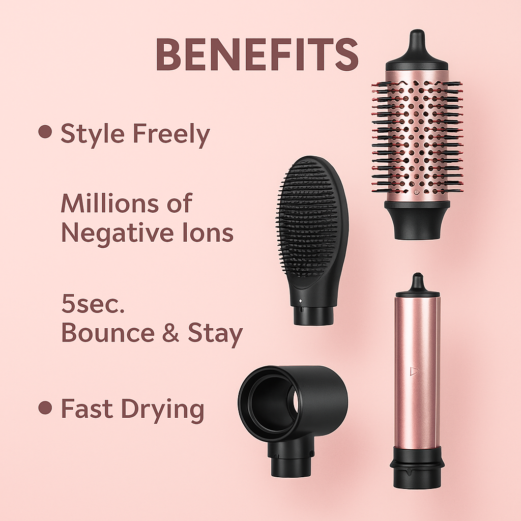 Brightup 5 in 1 Hair styler